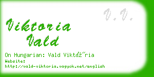 viktoria vald business card